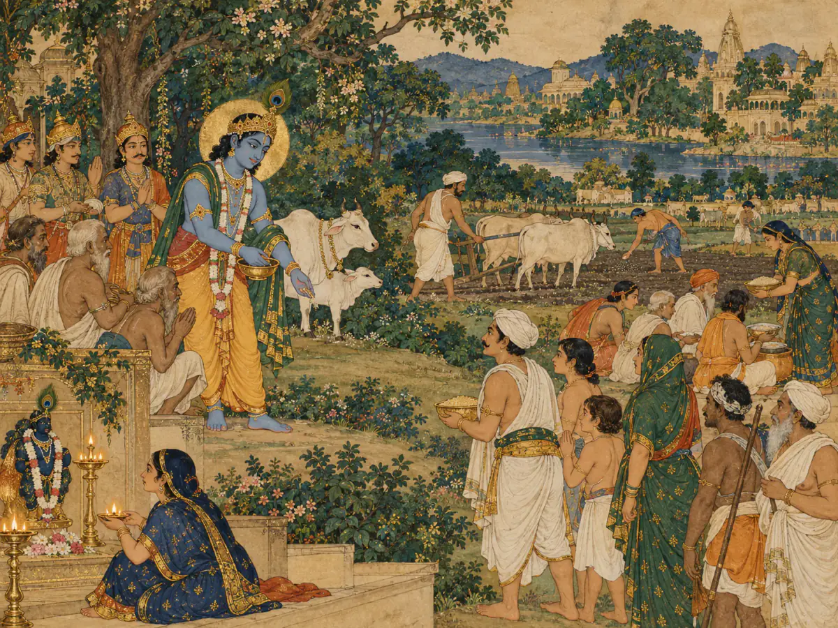 Indian miniature inspired visual summary of The leadership ripple